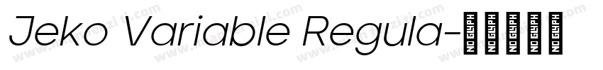 Jeko Variable Regula字体转换